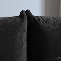 Matrix Modern Sectional Sofas | Black Chenille Couch Sectionals 3-seaters