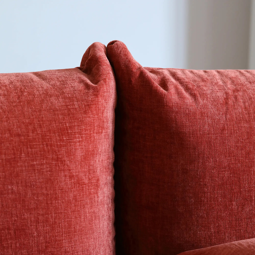 Matrix Modern Sectional Sofas | Orange Chenille Loveseats 2-seaters