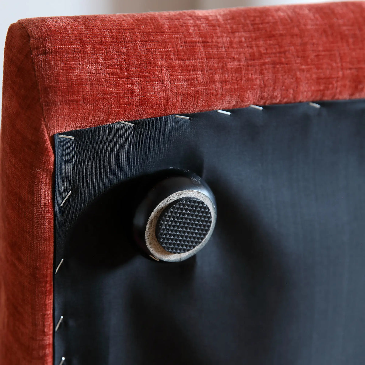 Matrix 3-Seater Orange Modular L-Shaped Sectional | 4-Piece (includes 1 Ottoman), Chenille Fabric, Large Space