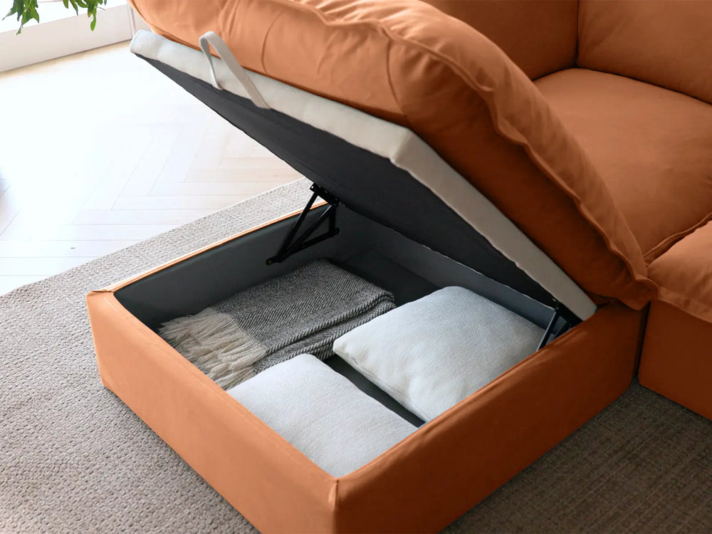 Built-In Storage Ottoman