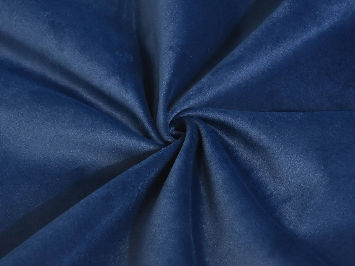 Deluxe Cloud Dark Blue 4-Seater Sofa with Storage | 5-Piece (includes 1 ottoman), Velvet Fabric, Washable Covers