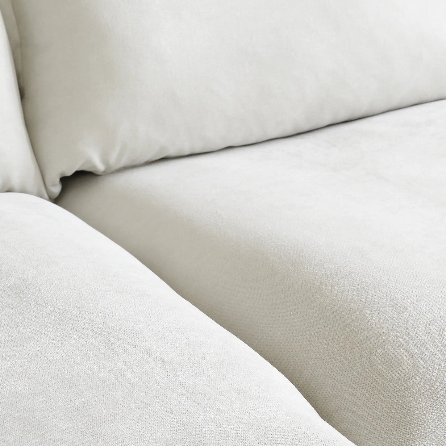 Deluxe Linen Cloud Sectional Sofas | White Cotton and Linen Loveseats 2-seaters
