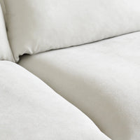 Deluxe Linen Cloud Sectional Sofas | White Cotton and Linen Loveseats 2-seaters