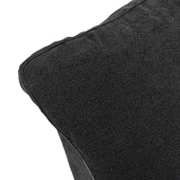 Deluxe Premium Cloud Sectional Sofas | Black Cotton and Linen U shaped Sectionals 4-seaters