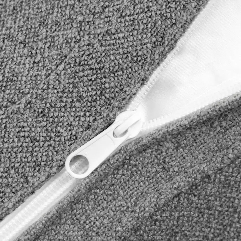 Deluxe Cloud 4-Seater Light-Grey Storage L-Shaped Sectional | 5-Piece (includes 1 Ottoman), Cotton and Linen Fabric, Washable Covers