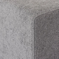 Deluxe Premium Cloud Sectional Sofas | Light Grey Cotton and Linen Armless Single Sofa 1-seater