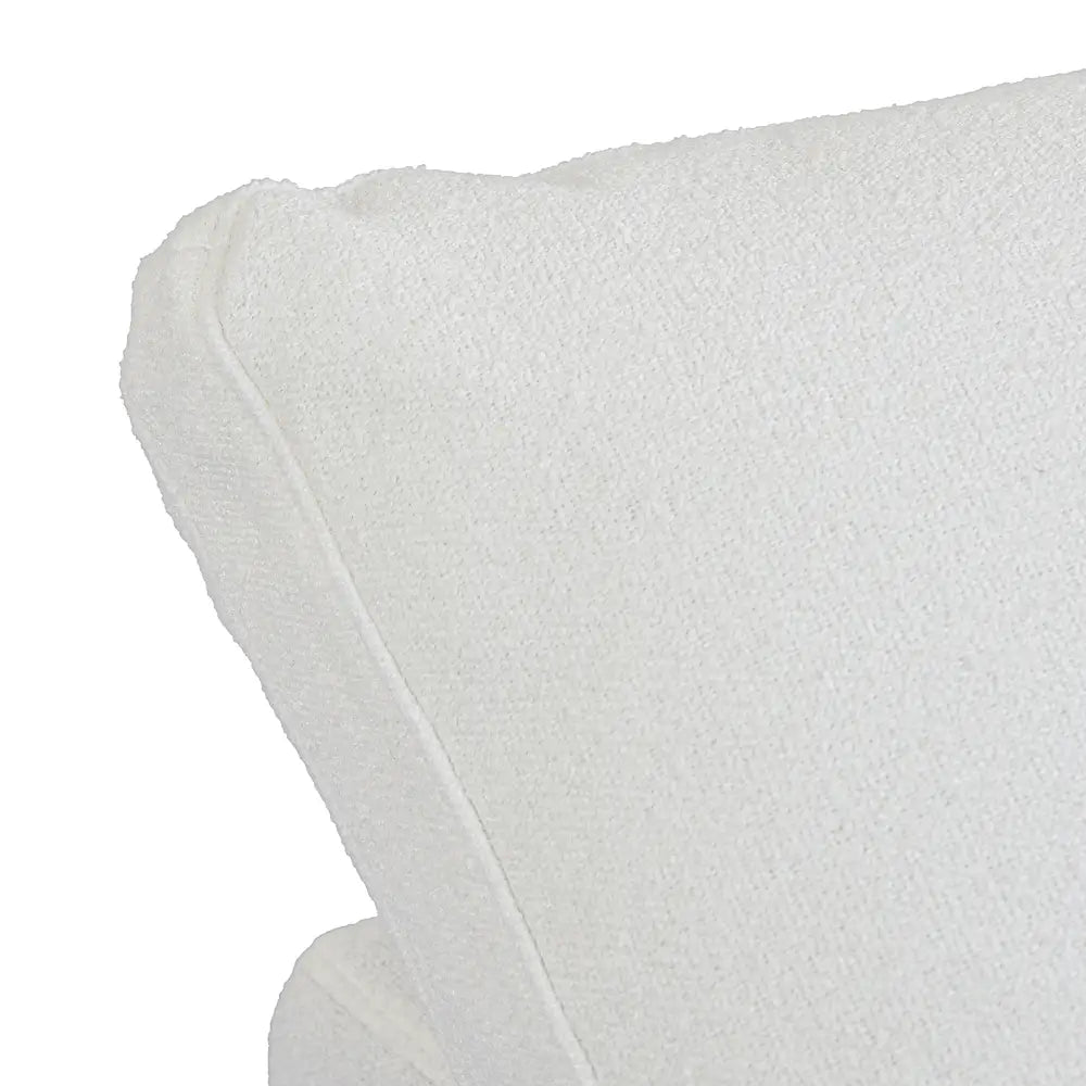 Deluxe Cloud 3-Seater White Storage L-Shaped Sectional | 4-Piece (includes 1 Ottoman), Cotton and Linen Fabric, Washable Covers