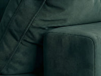 Deluxe Cloud 3-Seater Sofa Set in Gem Green Velvet | 4-Piece (Includes 1 Ottoman), Easy To Clean, Large Space