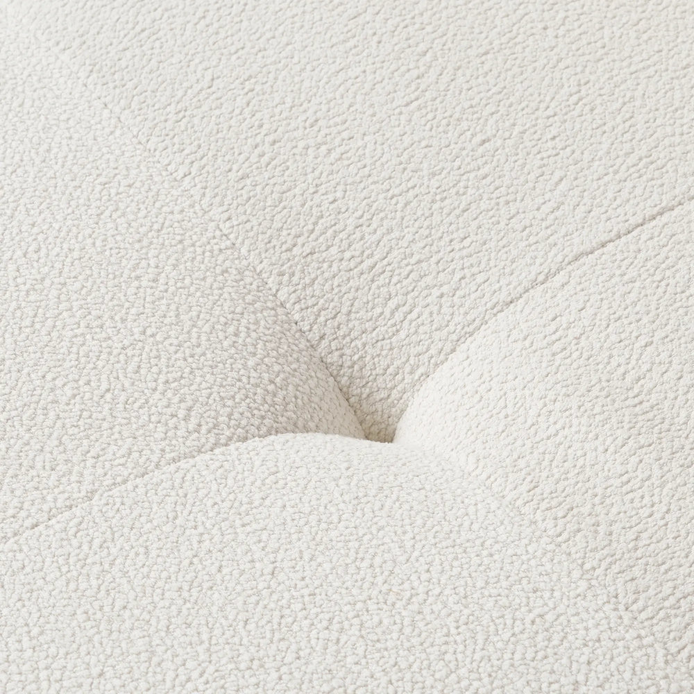 Matrix Italian Modular Sofas | Beige Teddy Velvet U shaped Sectionals 4-seaters