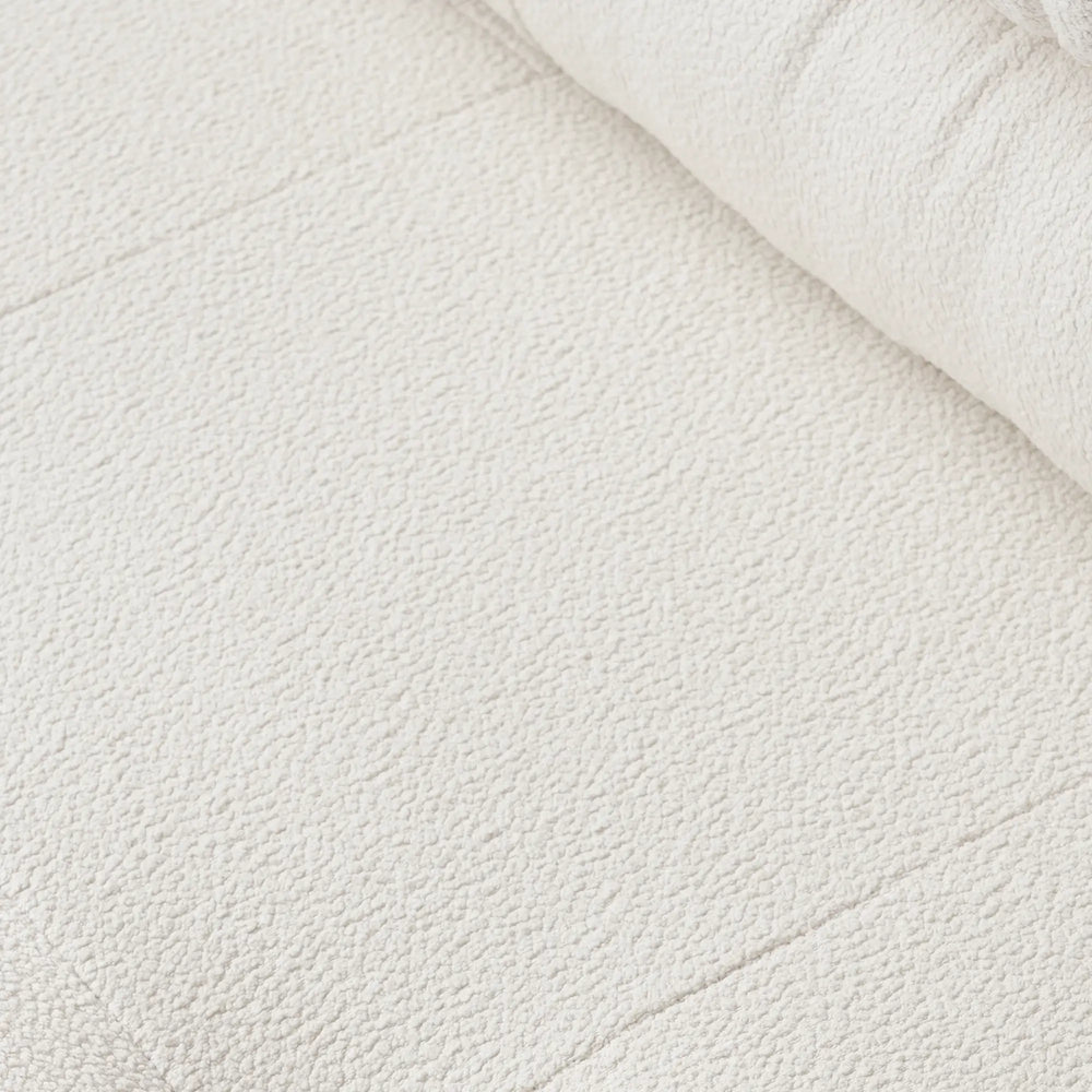 Matrix Italian Modular Sofas | Beige Teddy Velvet U shaped Sectionals 4-seaters