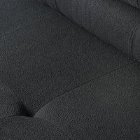 Matrix Italian Modular Sofas | Black Teddy Velvet Couch Sectionals 3-seaters