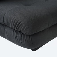 Matrix Italian Modular Sofas | Black Teddy Velvet Couch Sectionals 3-seaters