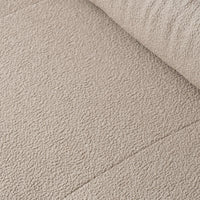 Matrix Italian Modular Sofas | Light Brown Teddy Velvet Couch Sectionals 3-seaters
