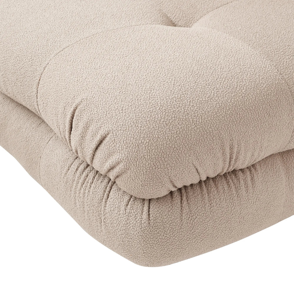 Matrix Italian Modular Sofas | Light Brown Teddy Velvet Couch Sectionals 3-seaters