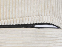 Fundas para sofás modulares modernos Matrix | Funda de pana beige para sofá de 3 plazas con 2 otomanas