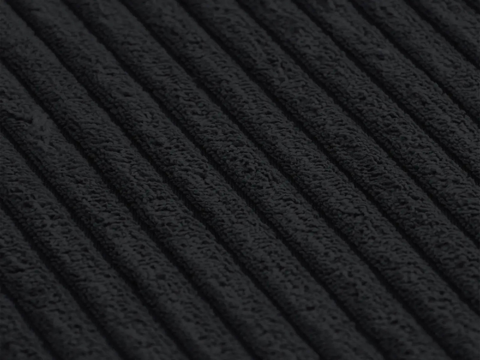 Fundas para sofás modulares modernos Matrix | Fundas de pana negra para sofá de 2 plazas con otomana