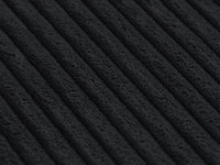 Fundas para sofás modulares modernos Matrix | Fundas de pana negra para sofá de 3 plazas con 2 otomanas