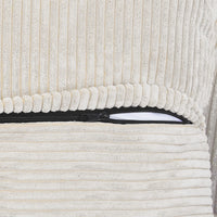 Matrix Modern Modular Sofas | Beige Corduroy Ottomans
