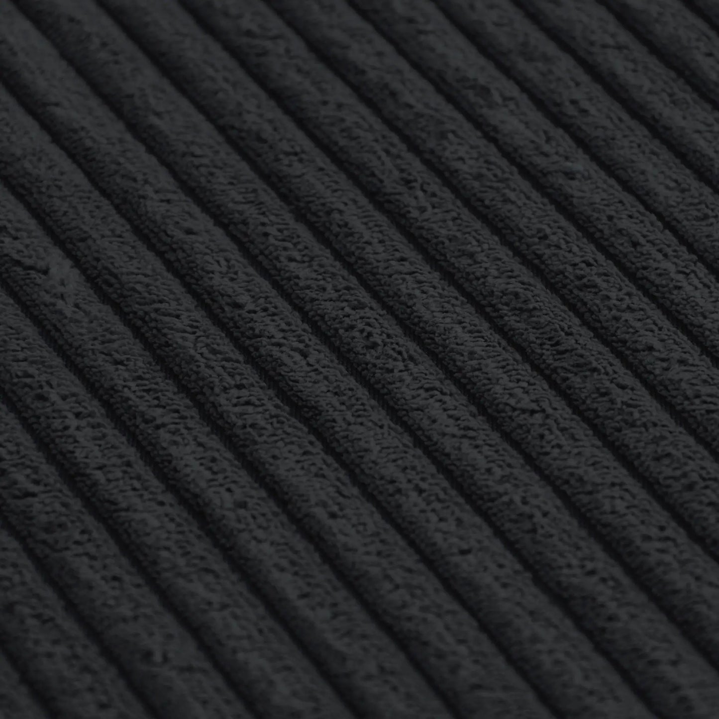 Matrix Modern Modular Sofas | Black Corduroy Ottomans