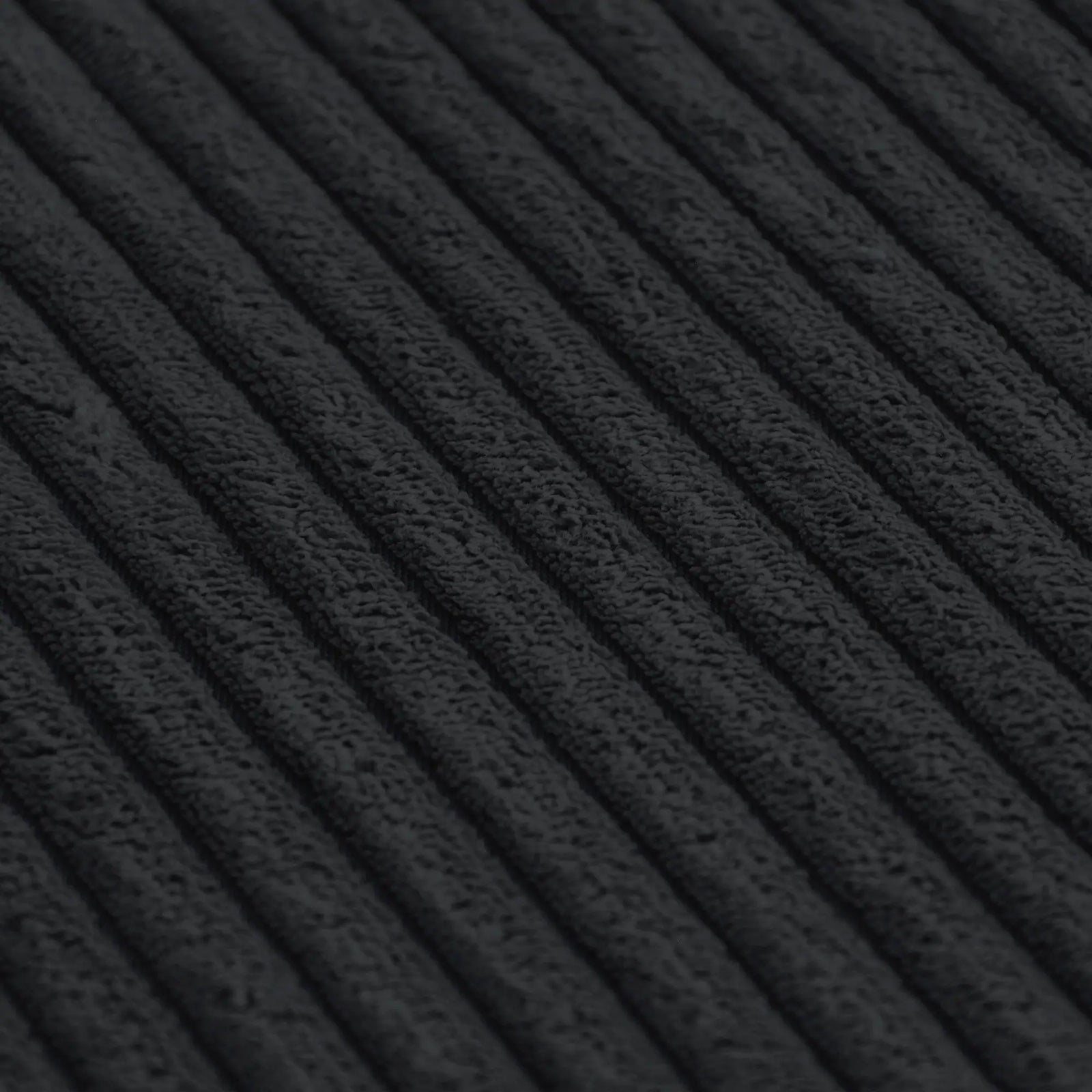 Sofá seccional Matrix de 4 plazas, lavable, en forma de V, color negro | 5 piezas (incluye 1 otomana), tela de pana, diseño modular