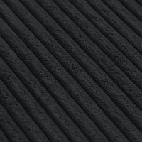 Matrix Modern Modular Sofas | Black Corduroy Ottomans