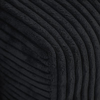 Matrix Modern Modular Sofas | Black Corduroy Ottomans