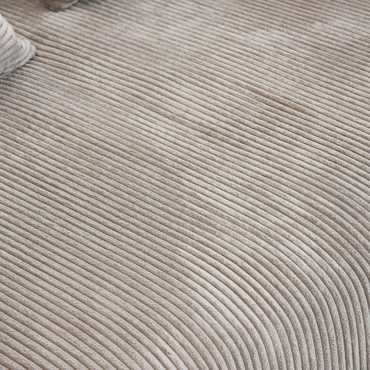 Matrix Modern Modular Sofas Covers | Modern Brown Corduroy Sofa Cover for 6-Seater With 2 Ottomans