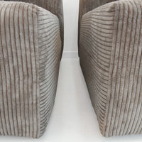 Matrix Modern Modular Sofas | Brown Corduroy U shaped Sectionals 6-seaters