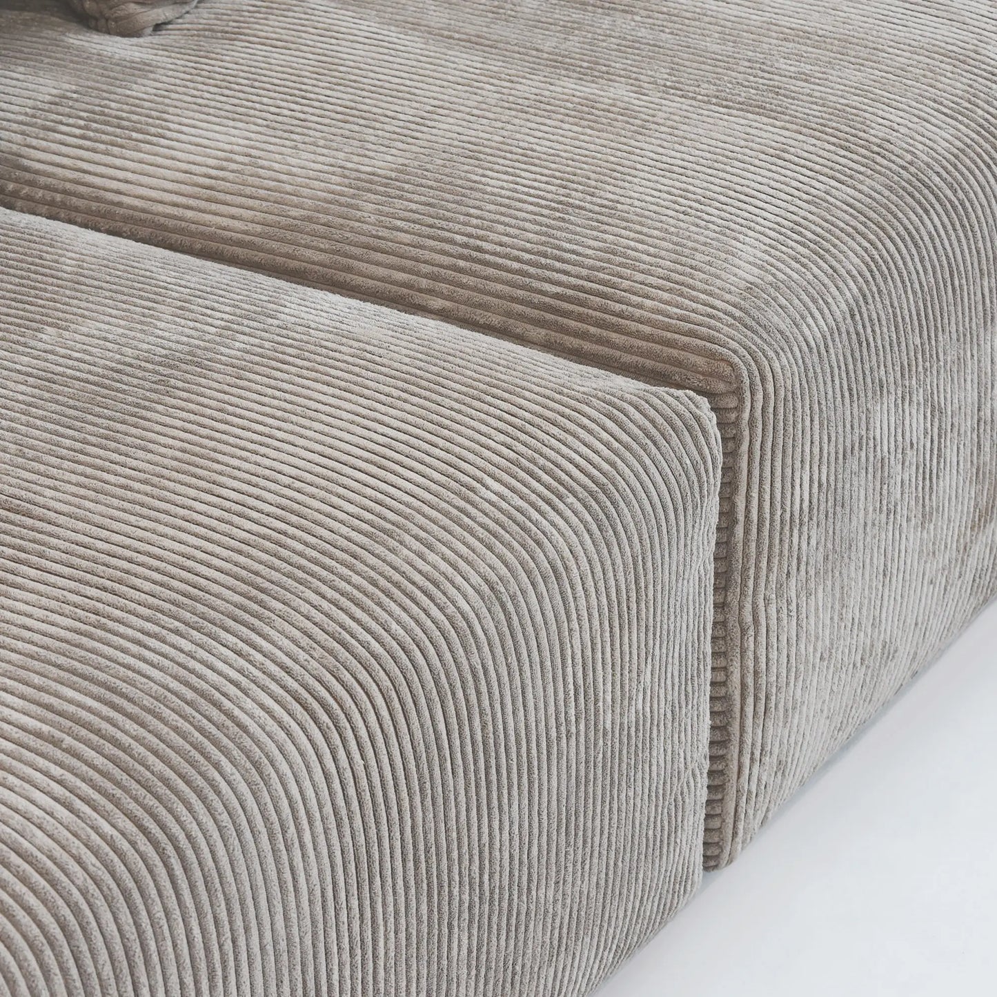 Matrix Modern Modular Sofas | Brown Corduroy Ottomans