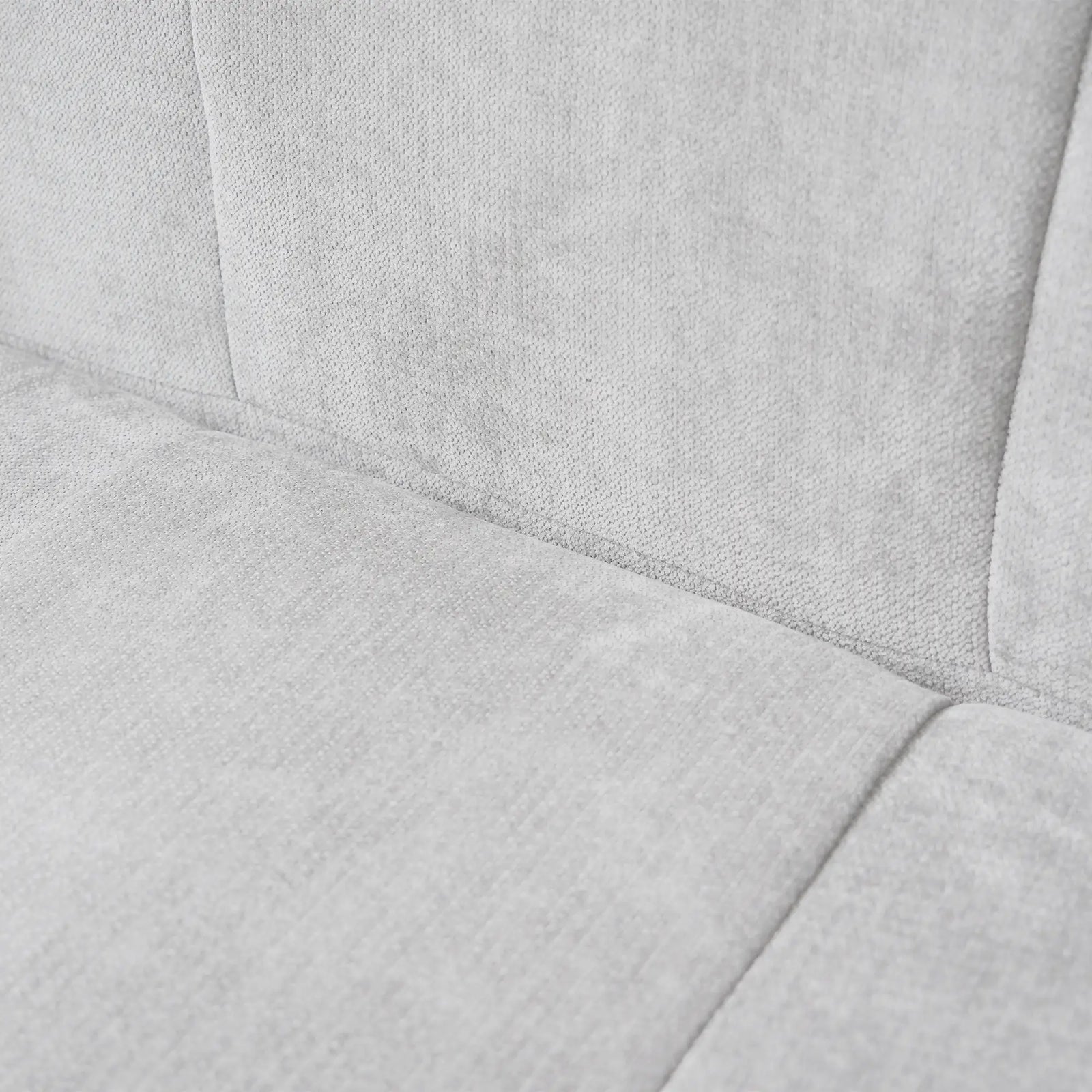 Seccional Matrix de 2 plazas con chaise longue, color blanco | 3 piezas (incluye 1 otomana), tela de lino, asientos para sala de estar