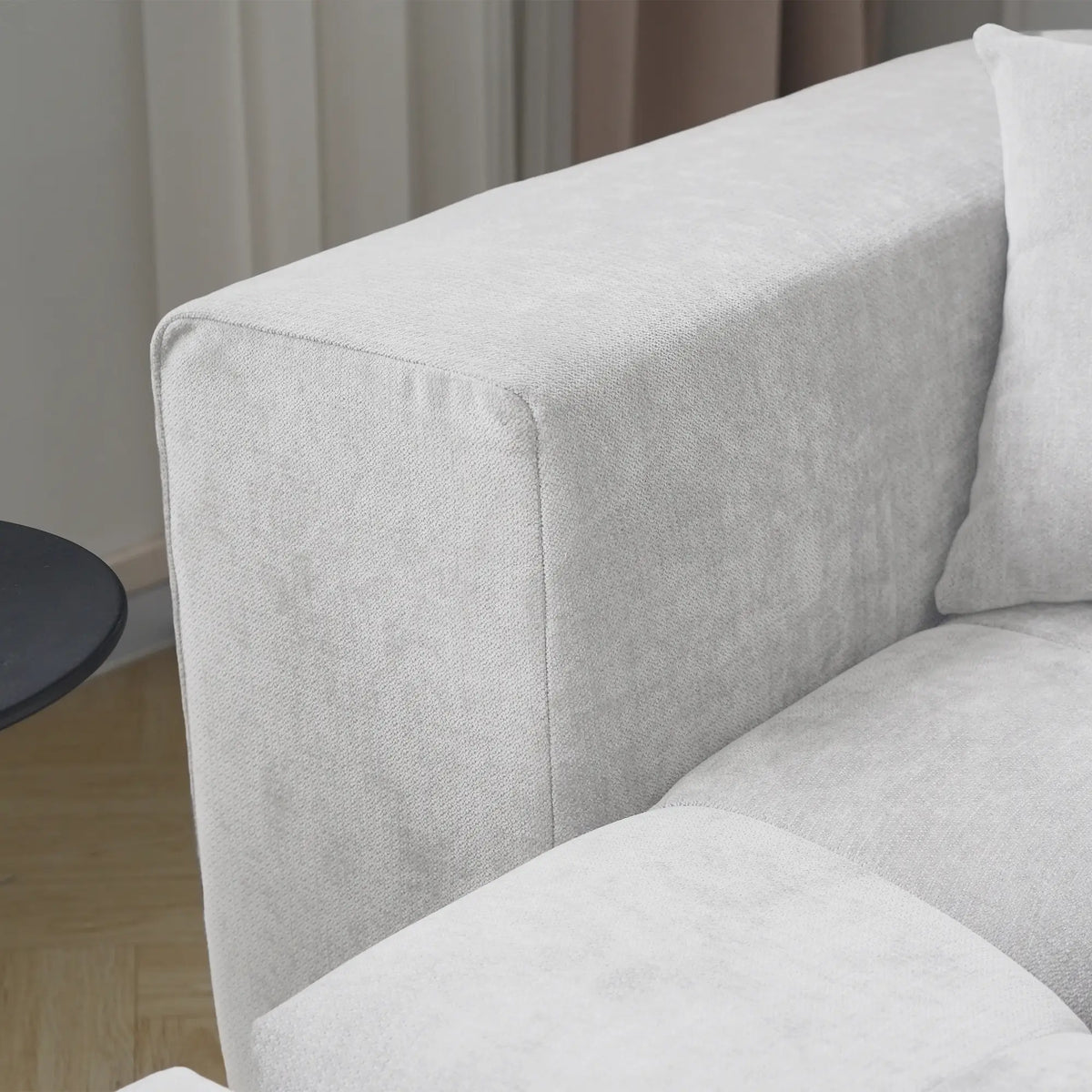 Sofás modulares Matrix Classic | Conjunto de sofás de 4 piezas en algodón y lino blanco de 2 plazas
