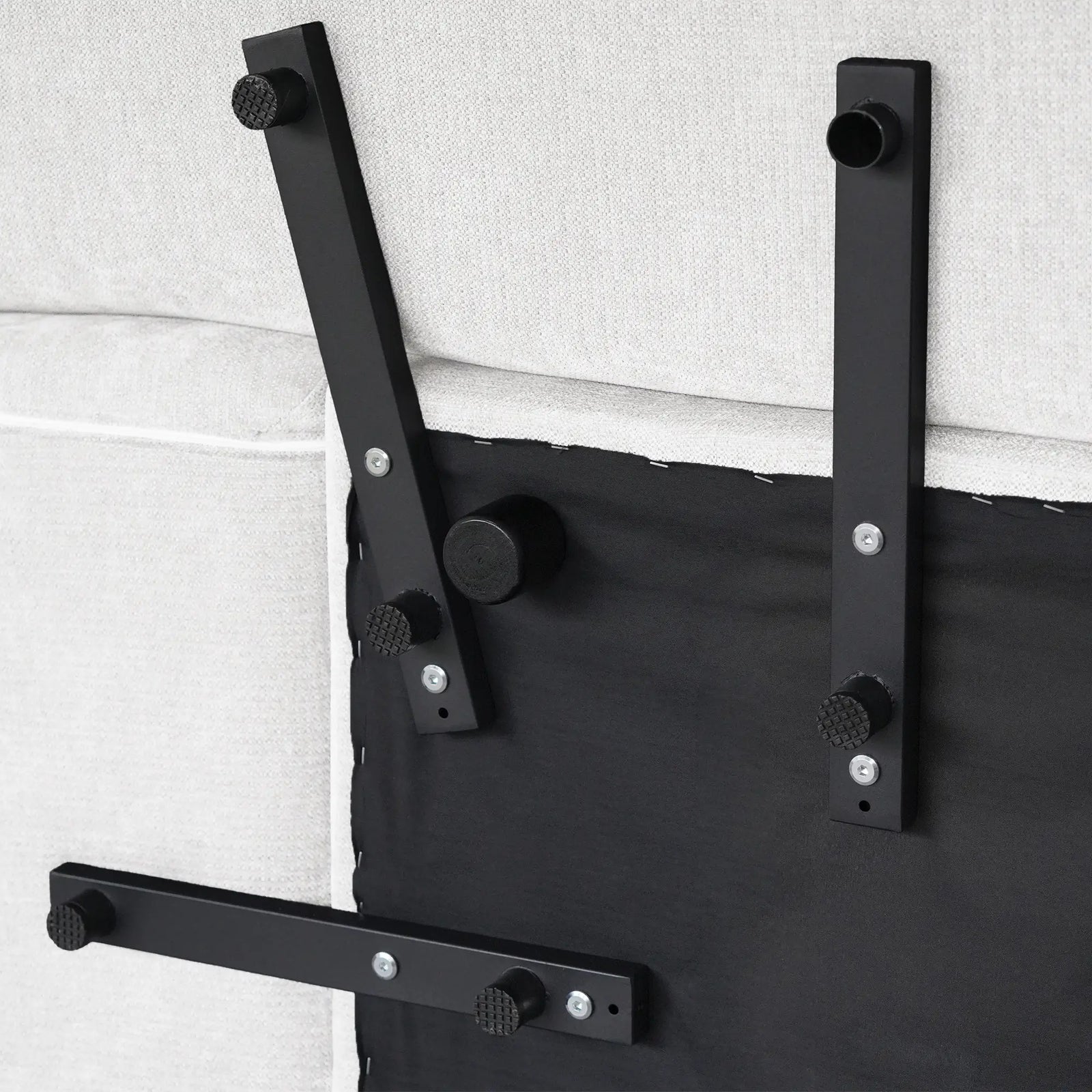 Seccional Matrix de 2 plazas con chaise longue, color blanco | 3 piezas (incluye 1 otomana), tela de lino, asientos para sala de estar