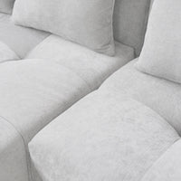 Matrix Classic Modular Sofas | White Cotton and Linen Couch Sectionals 4-seaters