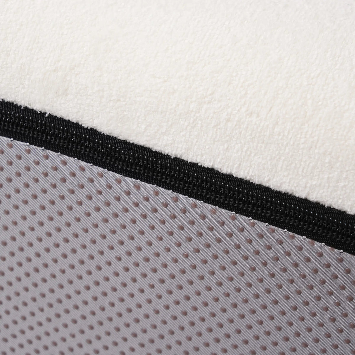 Matrix 2-Seater Beige Modular Chaise Sectional | 3-Piece (includes 1 Ottoman), Cloud Velvet Fabric, Apartment Friendly