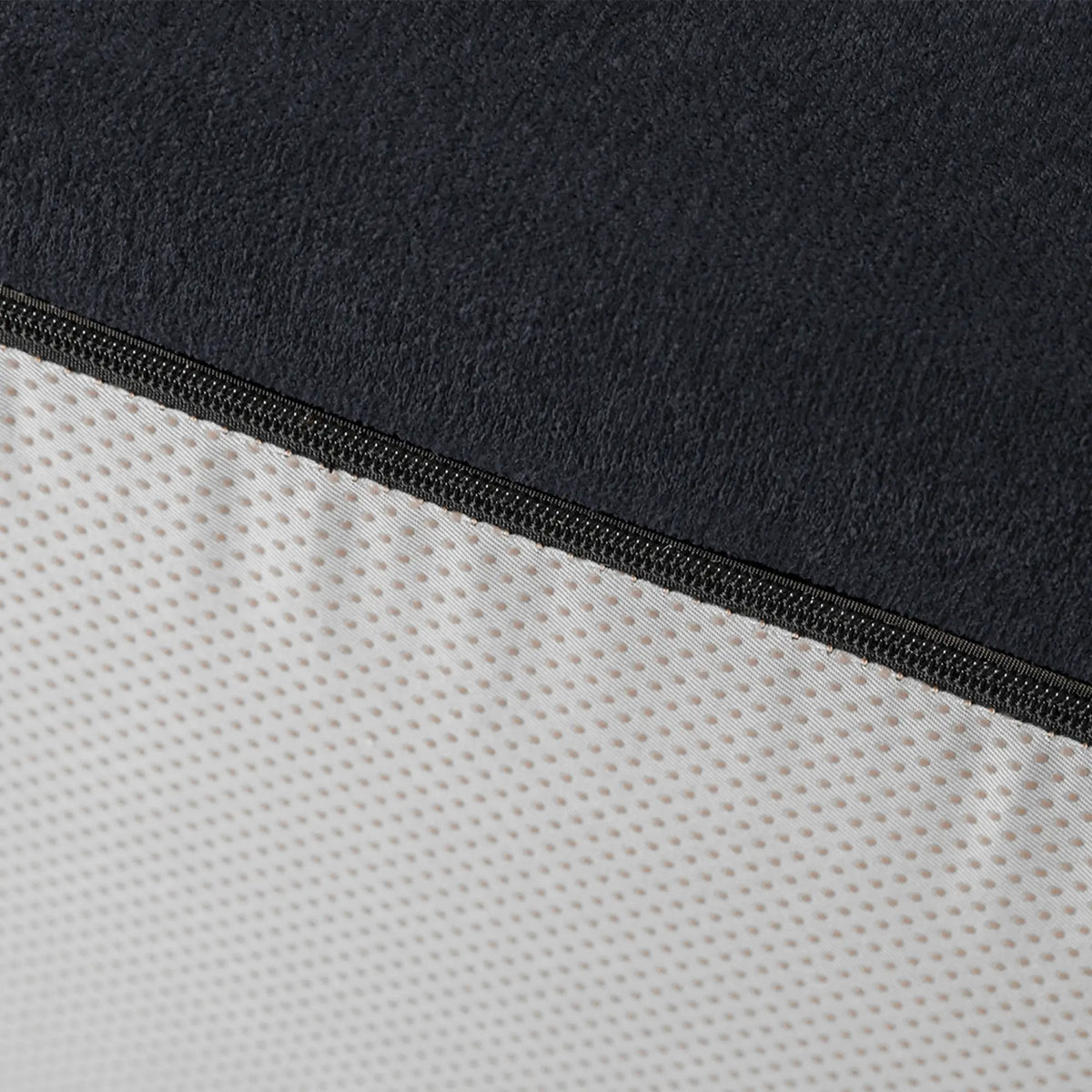 Matrix 2-Seater Black Modular Chaise Sectional | 3-Piece (includes 1 Ottoman), Cloud Velvet Fabric, Compact Design