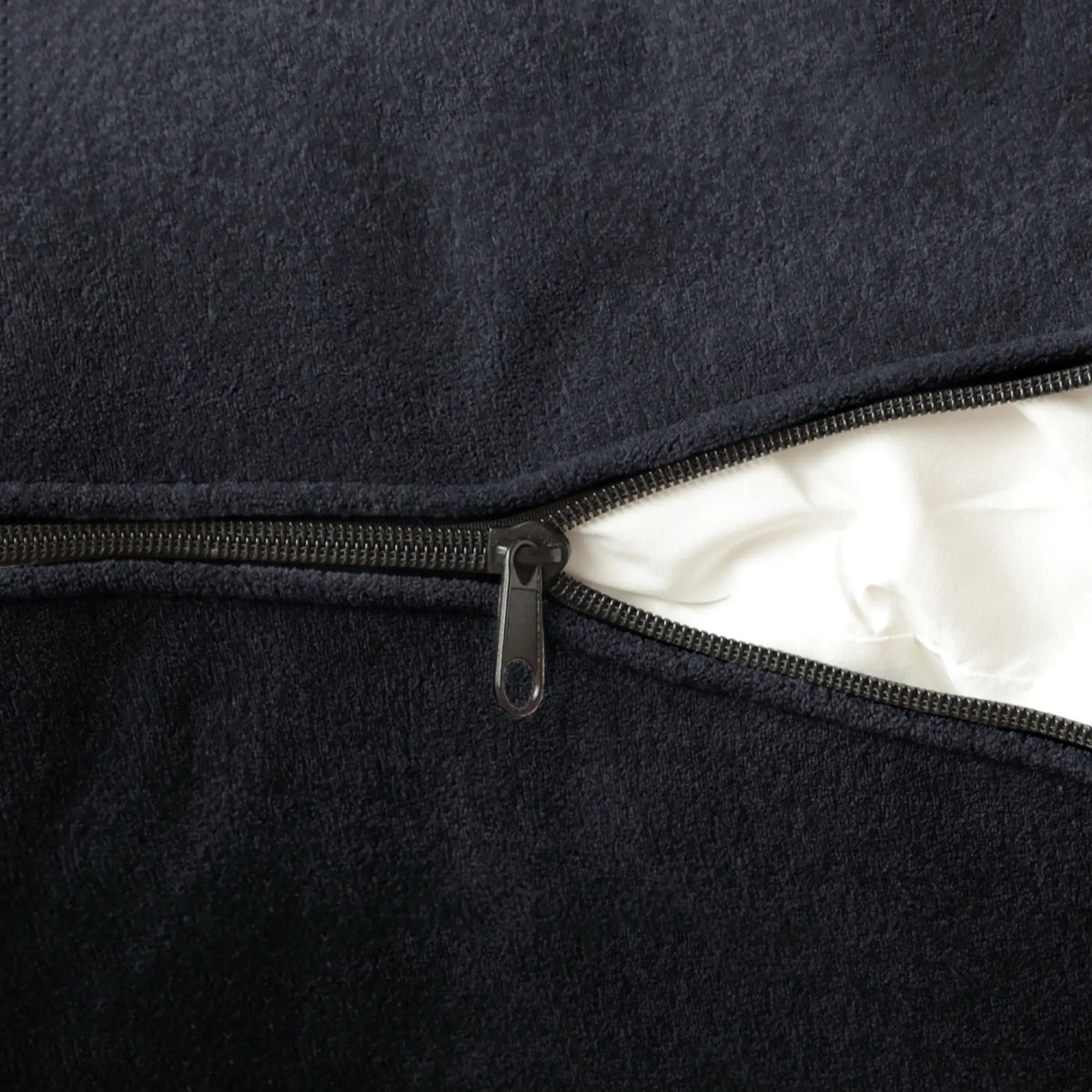 Matrix 2-Seater Black Modular Chaise Sectional | 3-Piece (includes 1 Ottoman), Cloud Velvet Fabric, Compact Design