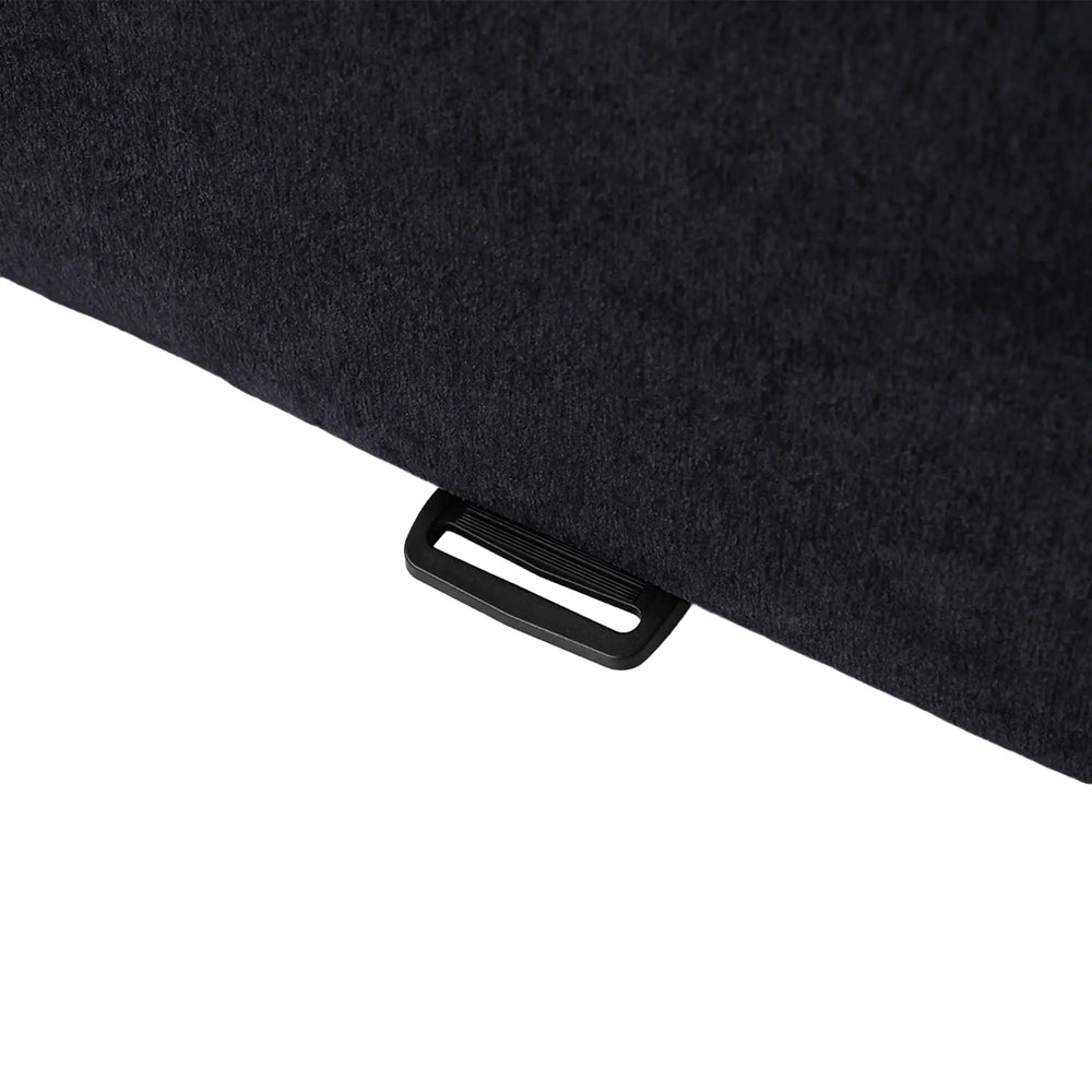 Matrix Classic Sectional Sofas | Black Corduroy U shaped Sectionals 3-seaters With 2 Ottoman
