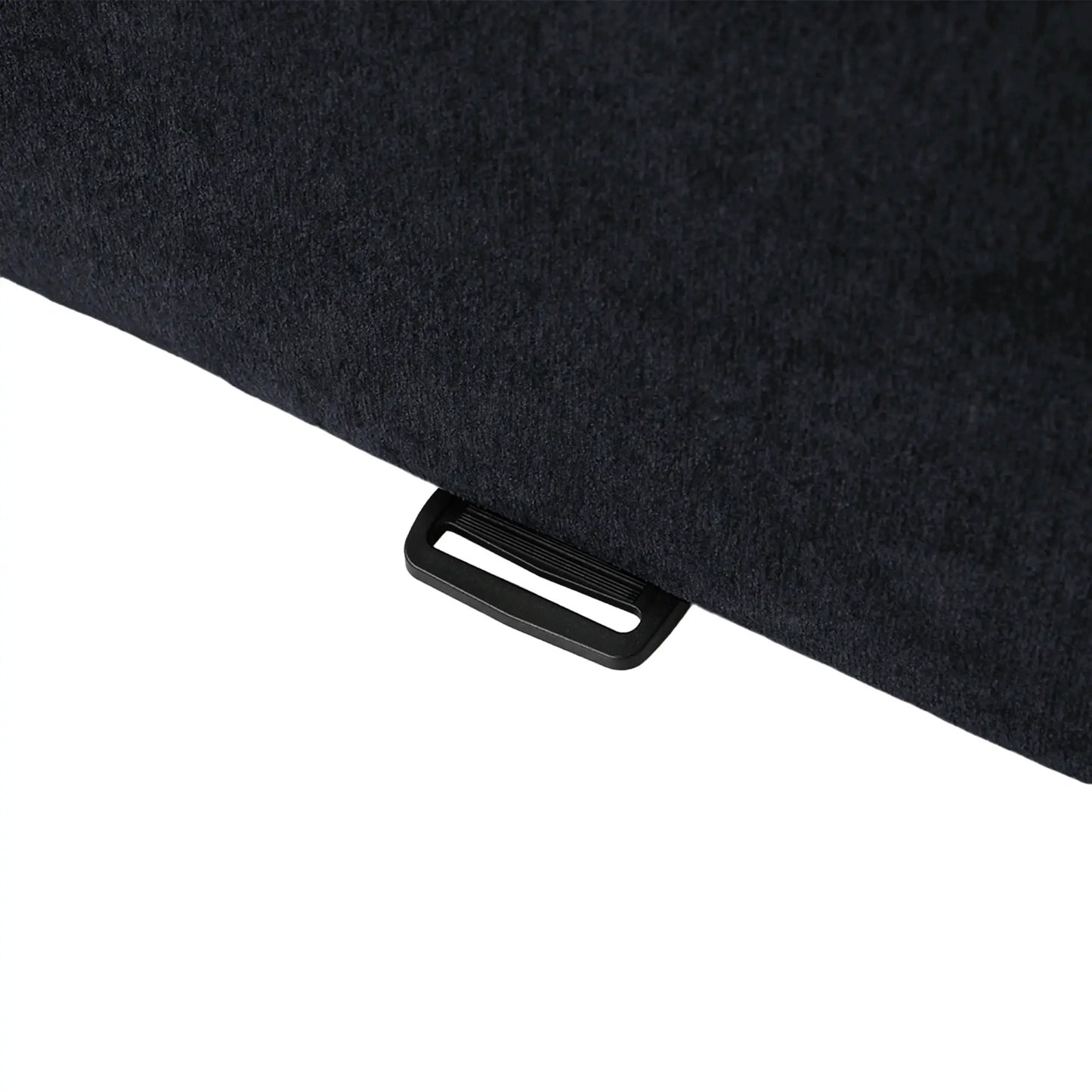 Matrix Classic Sectional Sofas | Black Corduroy U shaped Sectionals 3-seaters With 2 Ottoman