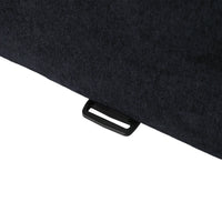 Matrix Classic Sectional Sofas | Black Corduroy U shaped Sectionals 3-seaters With 2 Ottoman