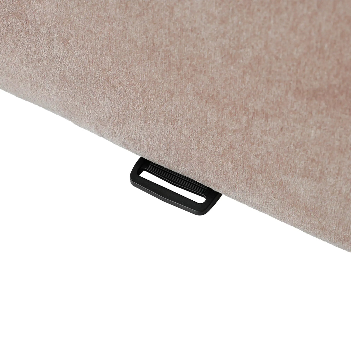 Matrix 2-Seater Brown Modular Chaise Sectional | 3-Piece (includes 1 Ottoman), Cloud Velvet Fabric, Small Space