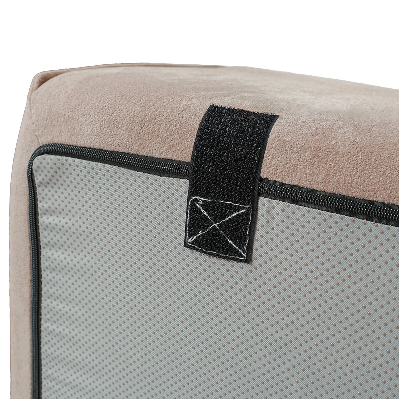 Sofá modular individual Matrix de 1 plaza, color marrón | 1 pieza, tejido Cloud Velvet, diseño compacto