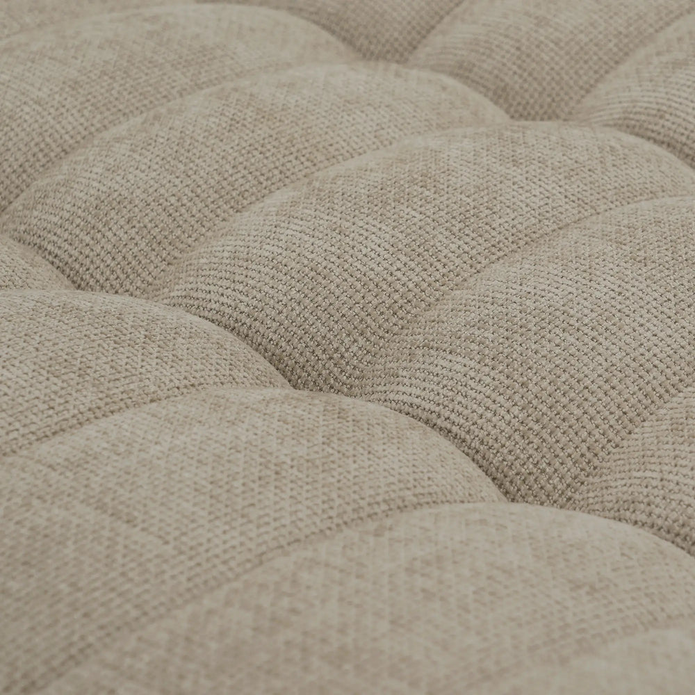 Essential Classic Floor Sofas | Khaki Chenille and Linen Couch Sectionals 6-seaters