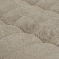 Essential Classic Floor Sofas | Khaki Chenille and Linen Couch Sectionals 6-seaters