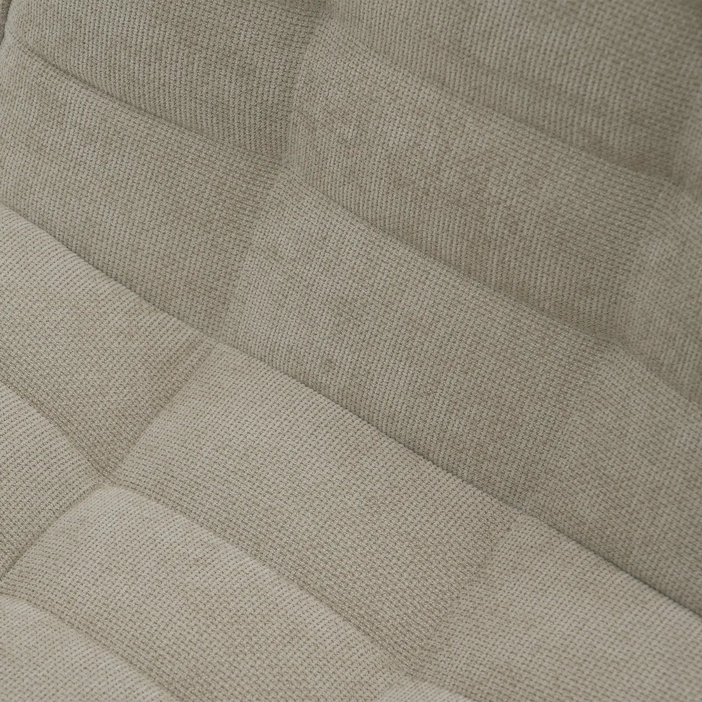 Essential Classic Floor Sofas | Khaki Chenille and Linen Couch Sectionals 6-seaters