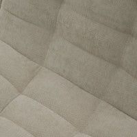 Essential Classic Floor Sofas | Khaki Chenille and Linen Couch Sectionals 6-seaters