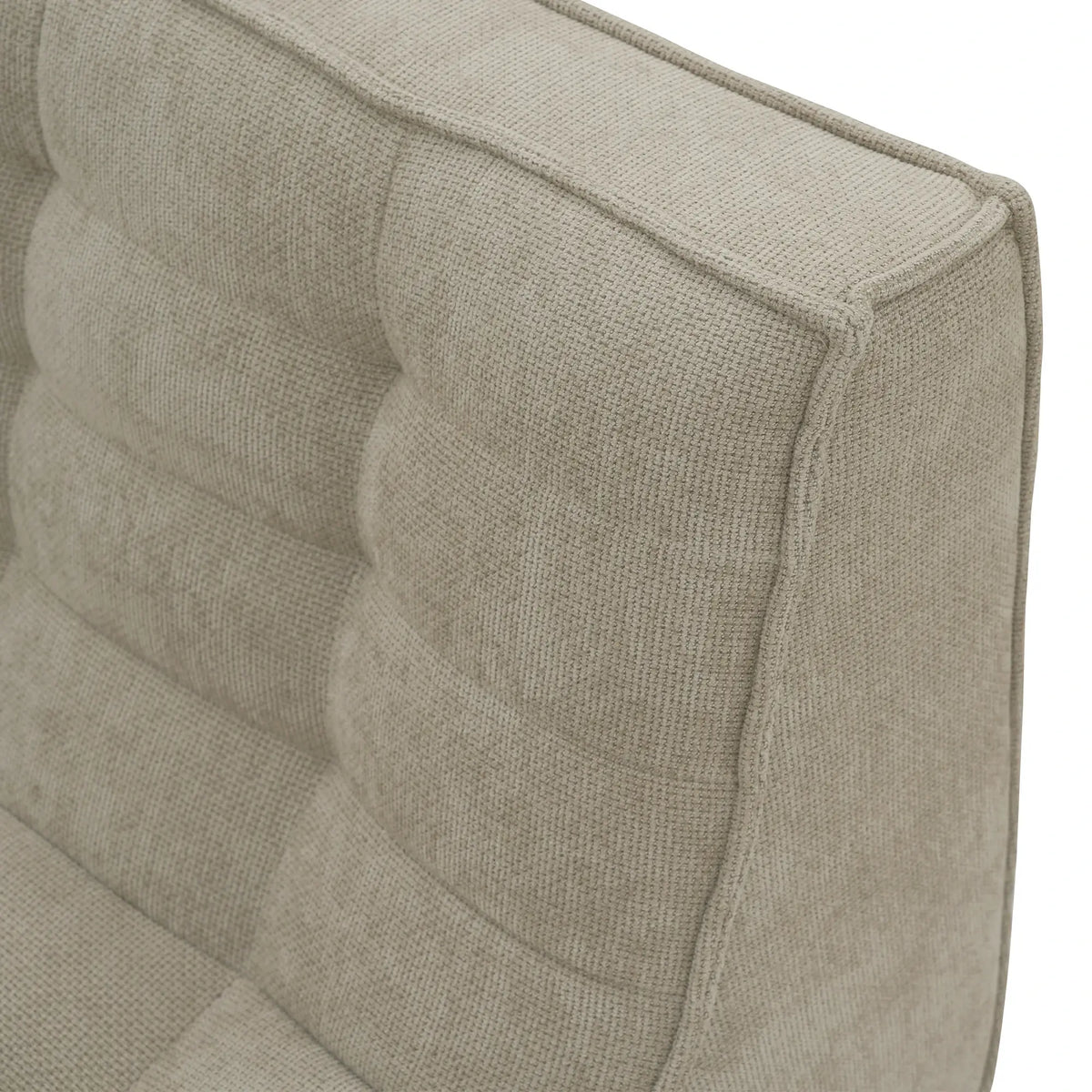 Essential Classic Floor Sofas | 3-Piece Khaki Chenille and Linen Sofa Sets 6-Seater