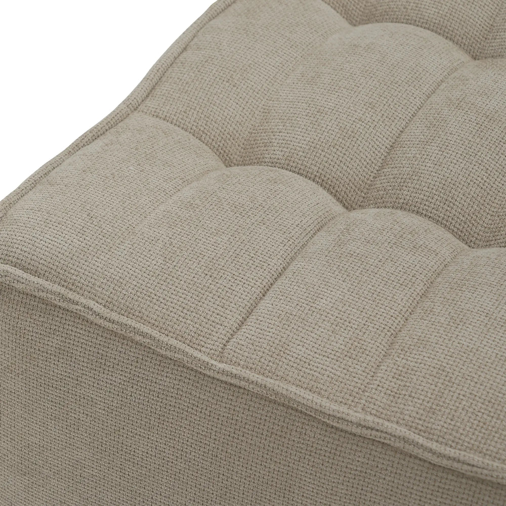 Essential Classic Floor Sofas | Khaki Chenille and Linen Couch Sectionals 6-seaters
