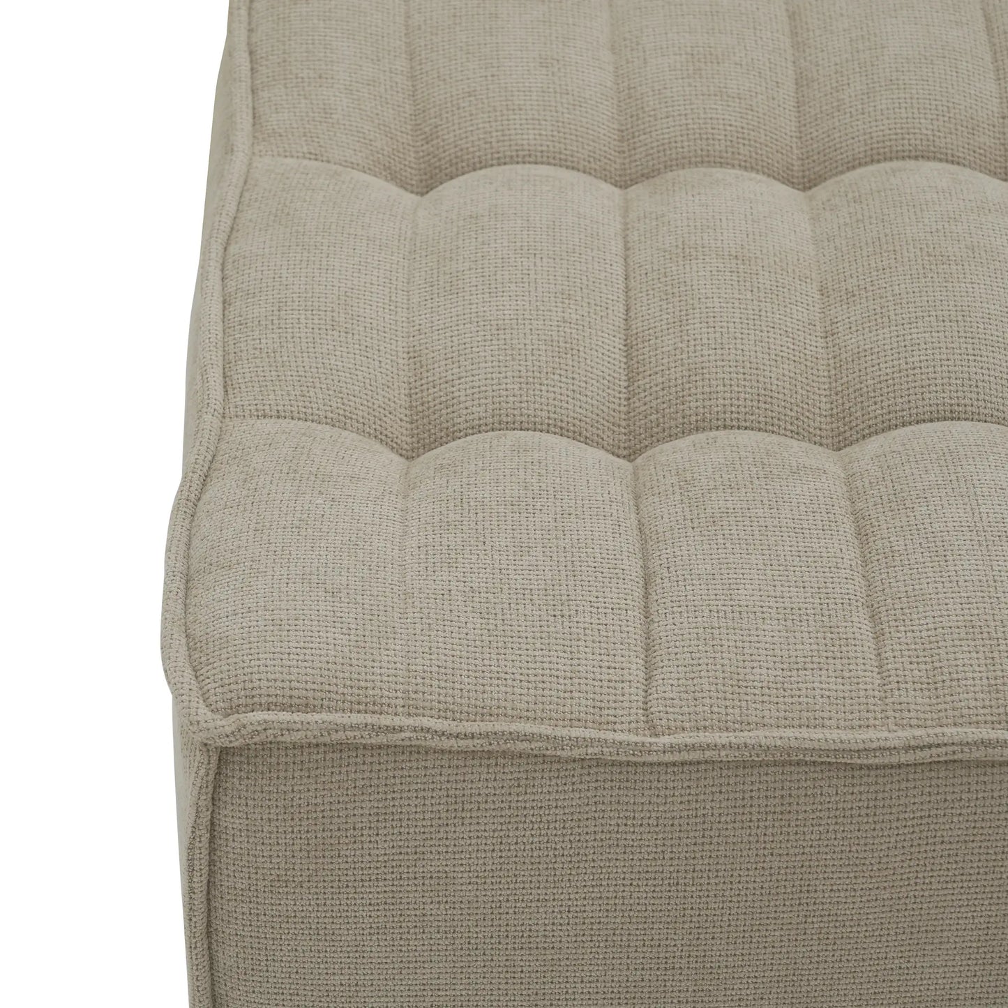 Essential Classic Floor Sofas | Khaki Chenille and Linen Couch Sectionals 6-seaters
