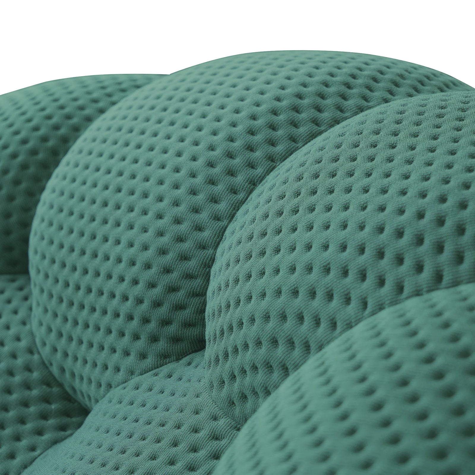 Juego de sofás esencial de 6 asientos de tela 3D-Knitted verde | 3 piezas, tela 3D-Knitted, ideal para apartamentos