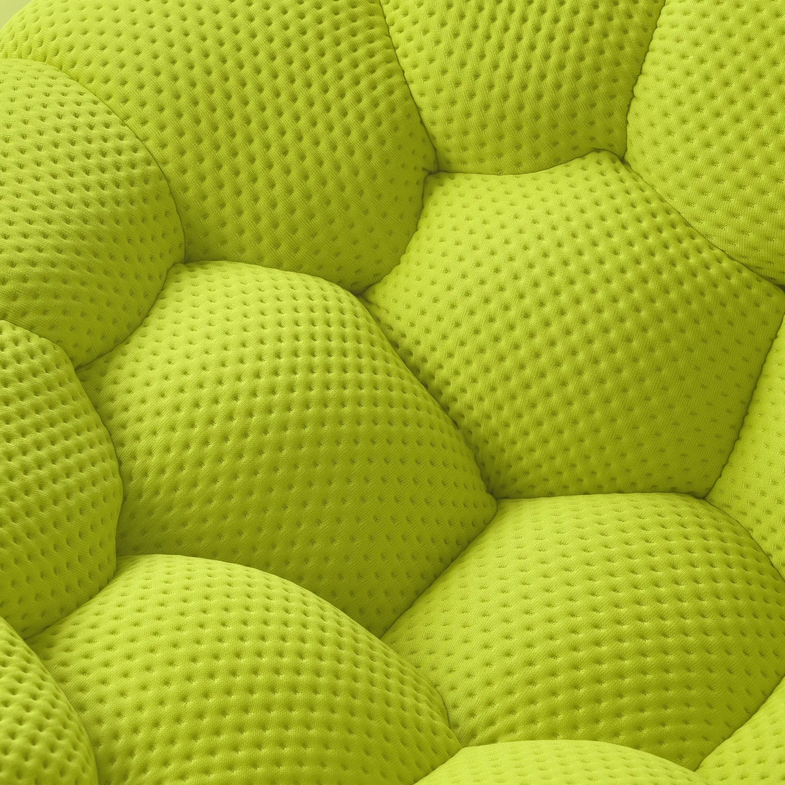 Juegos de sofá Essential de 3 plazas en tela de punto 3D verde lima | 3 piezas (incluye 1 otomana), tela de punto 3D, diseño compacto